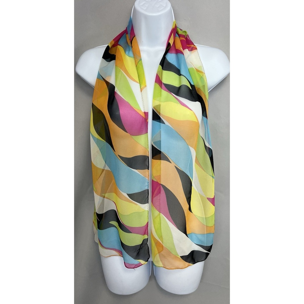 Echo Multicolor Rectangle Scarf Women's 54"x10" Polyester